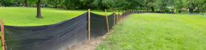 silt fence installation