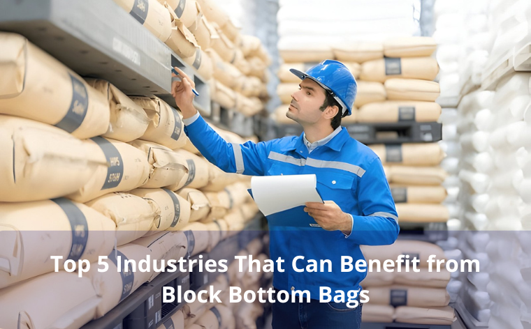 block bottom bags industrial uses