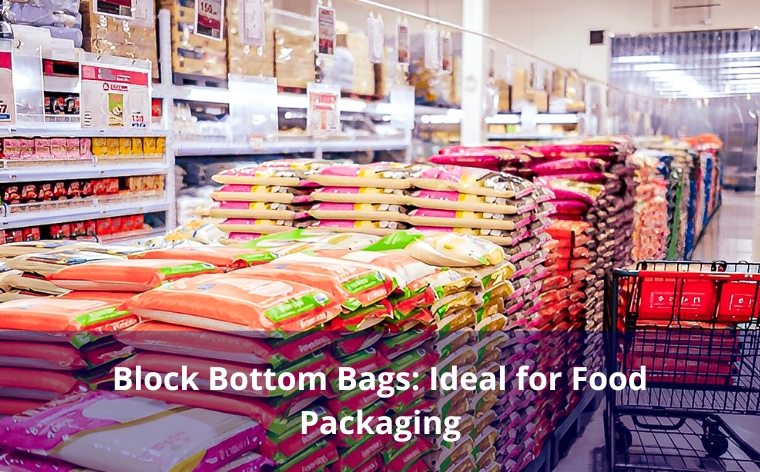 block bottom bags for food packaging